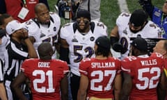 Ray Lewis confronts some 49ers