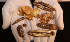 The Staffordshire hoard, the UK's largest collection of Anglo Saxon treasur