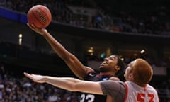 Harvard guard Wesley Saunders (23) takes a shot while defended by New Mexico center Alex Kirk (53) during the second half of their second round NCAA tournament basketball game in Salt Lake City, Utah, March 21, 2013. Harvard beat New Mexico 68-62. The NCAA win was the in Harvard history. REUTERS/Jim Urquhart (UNITED STATES - Tags: SPORT BASKETBALL TPX IMAGES OF THE DAY) :rel:d:bm:GF2E93M0F3J01