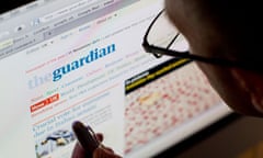 internet web site of The guardian UK based newspaper