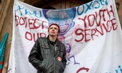 protest against youth services cuts