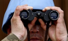 Binoculars UN soldier