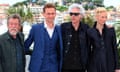 John Hurt, Tom Hiddleston, Jim Jamursch and Tilda Swinton promote Only Lovers Left Alive in Cannes