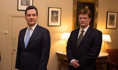 George Osborne and chief secretary to Treasury, Danny Alexander in March 2013