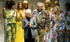 Ottavio Missoni with his wife, Rosita, in 1995