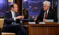 Eliot Spitzer talks to Jay Leno