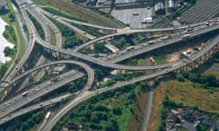 Aerail view of Spaghetti Junction, Birmingham