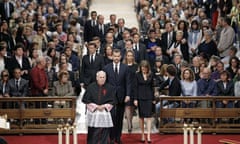 The memorial service in Santiago de Compostela for victims of the Spanish train crash