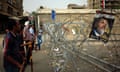 Supporters of ousted President Mohamed Morsi protest at the Republican Guard building in Nasr City, Cairo, Egypt, on Tuesday.