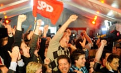 Supporters of Germany's SPD 