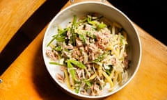 Angela Hartnett's yellow bean, fennel and tuna salad.