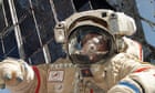 Cosmonaut Fyodor Yurchikhin on a spacewalk