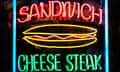 Cheesesteak sign