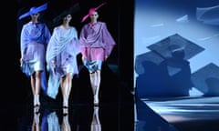 Giorgio Armani's show for Milan fashion week
