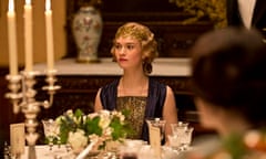 Downton Abbey: Lily James as Lady Rose.