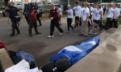 Kevin Rudd walk Brisbane homeless man