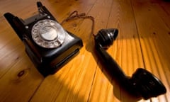 Old vintage Bakelite telephone