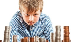 Children learn how to count their pennies