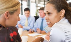 Businesswomen Talking