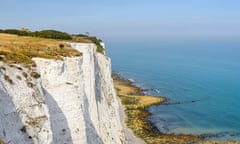 View of the White Cliffs of Dover, Kent, England
