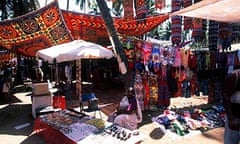 A street market in Goa