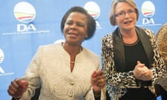 Mamphela Ramphele (left) with Helen Zille, leader of the Democratic Alliance 