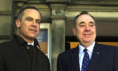 Mark Carney meeting Alex Salmond earlier today.