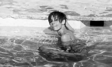 Audrey Hepburn takes a swim Film Belgian American film actress