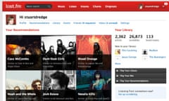 Last.fm combines music with big data in the form of its scrobbling technology.