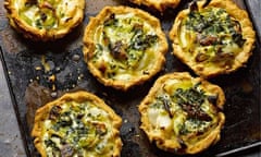 Yotam Ottolenghi's smoked haddock and oyster quiches