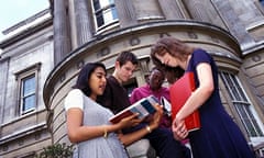 Group of university students