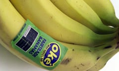 Fairtrade bananas at the Co-op supermarket