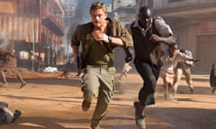 Leonardo DiCaprio and Djimon Hounsou in a scene from Blood Diamond