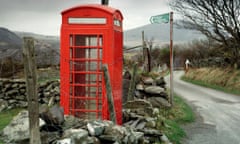 A phonebox at Tanrallt, Llanrallt in Wales. 