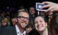 Simon Pegg attends the red carpet arrivals of Kill Me Three Times during the 58th BFI London Film Festival at Odeon West End