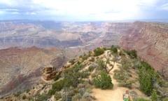 View from The Watchtower of the Grand Canyon, Arizona.