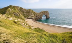 Durdle Door on the Dorset coast.