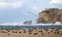 The fishing village of Nazaré, Portugal.