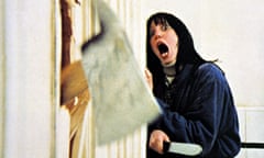 Axe scene from The Shining with Shelley Duvall.