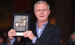 Stephen Daldry with his award, 25 October 2014.