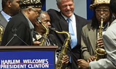 Saxophones Harlem Bill Clinton