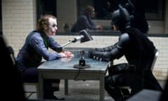 Heath Ledger and Christian Bale in Nolan's lengthy The Dark Knight
