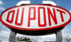 DuPont logo. Four workers were killed by a chemical leak at a plant in Houston, Texas.