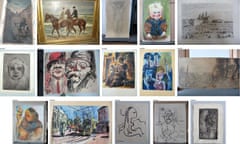 Photos made available by German prosecutors show some of the paintings found in Cornelius Gurlitt’s collection