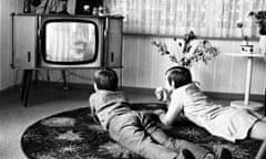 children watching TV 1972