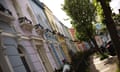 Colourful houses in London