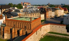 view of buildings and rooftops in Kazimierz