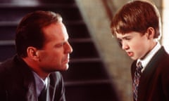 Classic twist … Haley Joel Osment and Bruce Willis in The Sixth Sense.