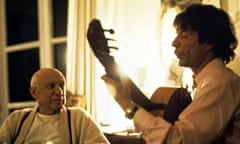 Manitas de Plata, right, with Pablo Picasso.