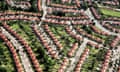 Suburban homes near Elstree.